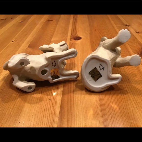 VINTAGE HOMCO GOLDEN LABRADOR PUPPY FIGURINES - Picture 7 of 11